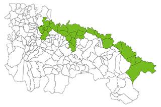 Zona amparada DOP Peras de Rincón de Soto