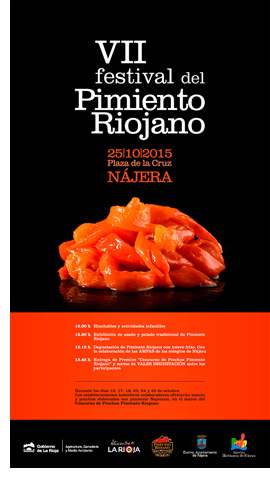 Cartel del festival del Pimiento Riojano