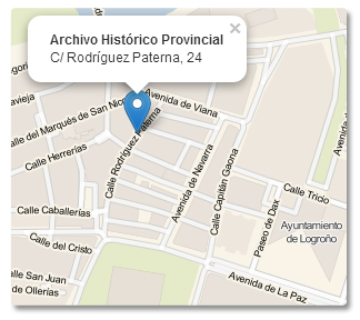 Ubicación Archivo Histórico Provincial de La Rioja