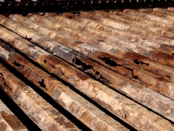 Vigas omegas en su estado inicial