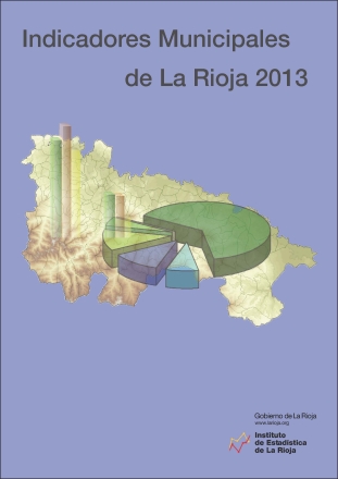 Portada de la publicación con el título y contorno de La Rioja con gráficos