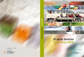 Portada publicacion El sector servicios en La Rioja 2008