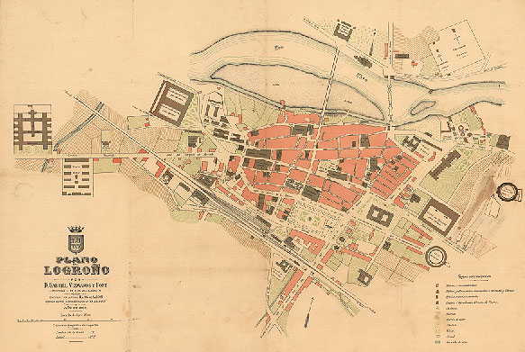 mapa digitalizado, el Vizmanos de Logroño