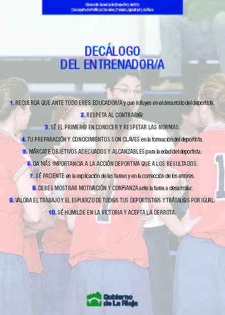 Decálogos Entrenadores