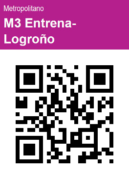 Código QR Línea M3 Entrena Logroño