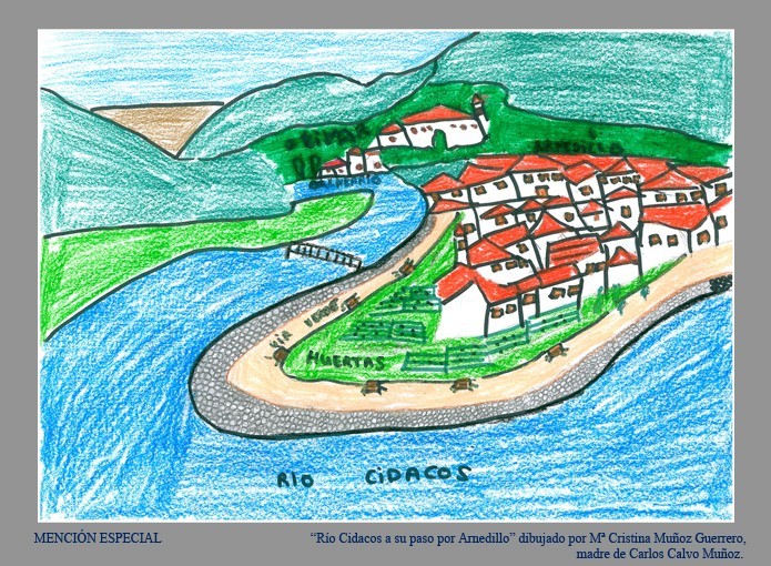 Mención especial concurso de dibujo - Río Cidacos a su paso por Arnedillo -