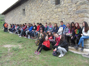 alumnos en la Reserva de la Biosfera