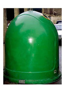 contenedor vidrio iglú