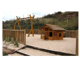 Área recreativa en la laguna de Hervías