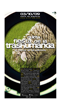 Cartel de la V fiesta de la trashumancia