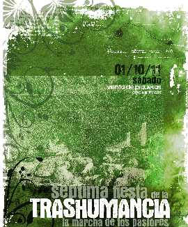cartel VI fiesta de la trashumancia