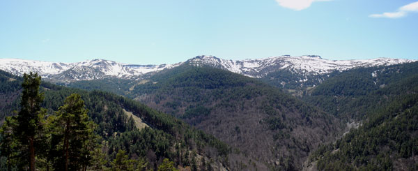 panorámica cumbres de Cebollera