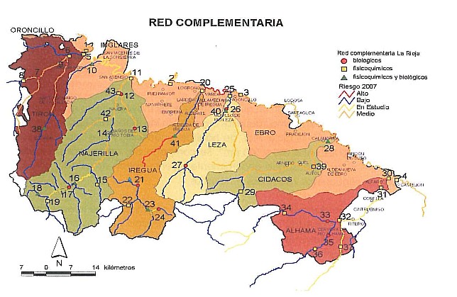 Red de calidad de aguas superficiales de La Rioja