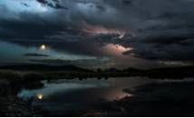 Autor: Santiago Peña Obra: "Noche de tormenta"