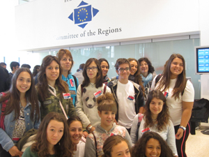 representantes escolares en Bruselas