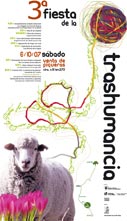 Cartel de la tercera fiesta de la trashumancia