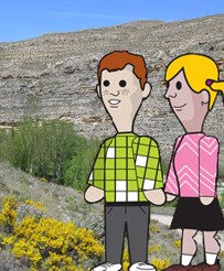 Estudiantes en Valle del Alhama - dibujo -