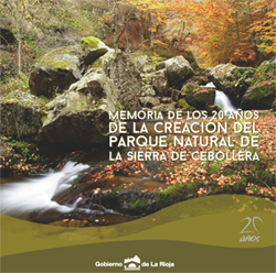 portada de la memoria del 20 aniversario del parque natural Sierra de Cebollera