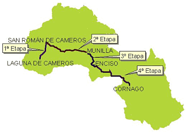 mapa de rutas por la Reserva de la Biosfera
