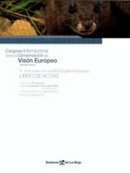Portada del libro de actas del congreso del visón europeo en Logroño