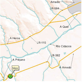 Mapa de localización de área recreativa. Este enlace se abrirá en una ventana nueva