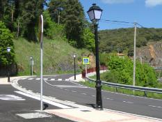 reducción de velocidad a la entrada de ortigosa