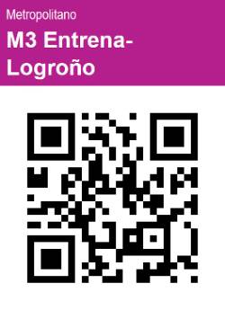 Código QR Línea M3 Entrena Logroño
