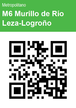 Código QR Líne M6 Murrillo de río Leza-Logroño