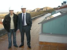 Burgos y Ruiz, en la terraza de la promoción
